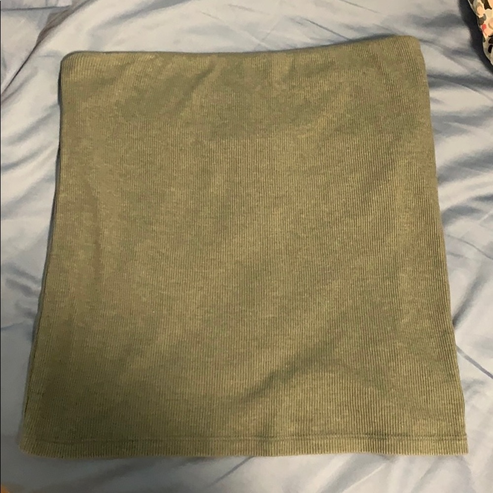 GREEN TUBE TOP